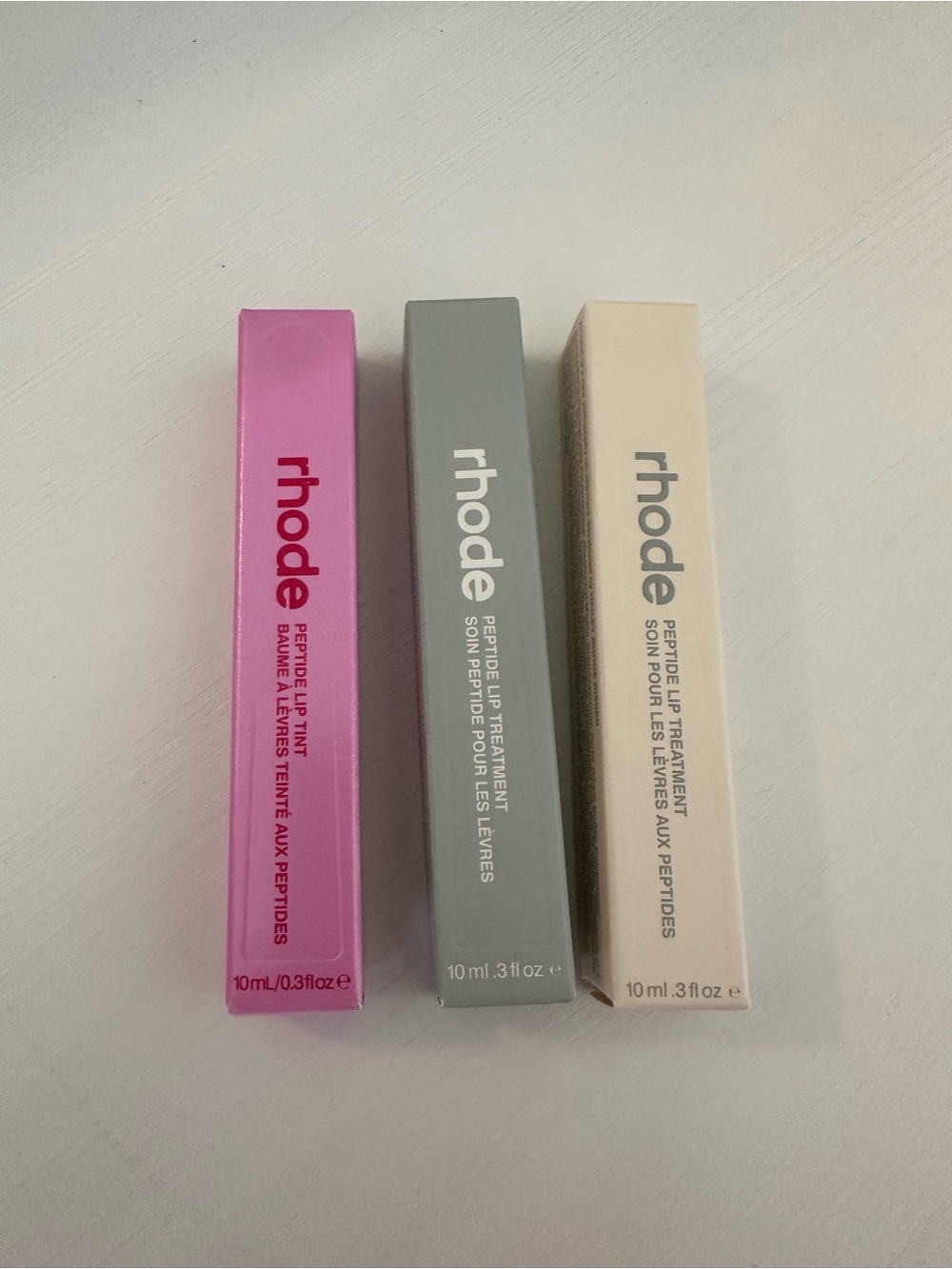 Lot of 3: Rhode Lip Peptide Treatment - jelly bean, salted caramel, unscented